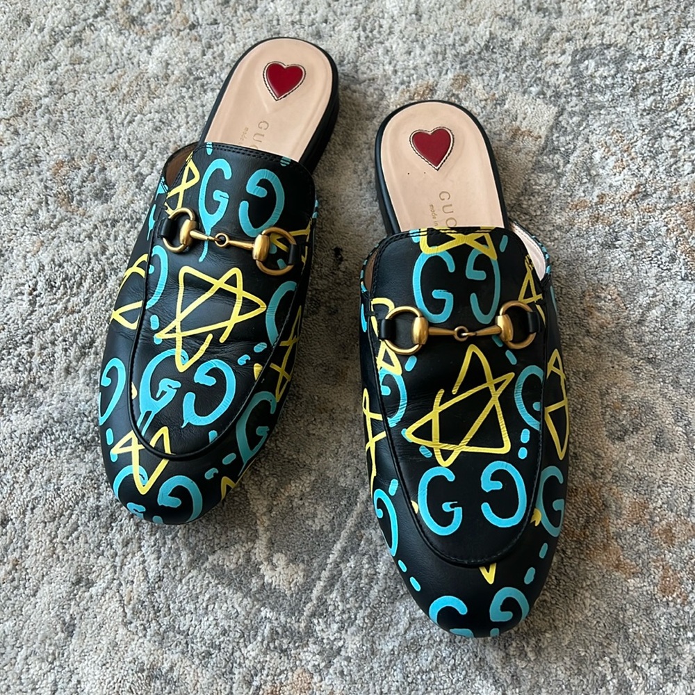 Gucci Princetown Mules Graffiti 37